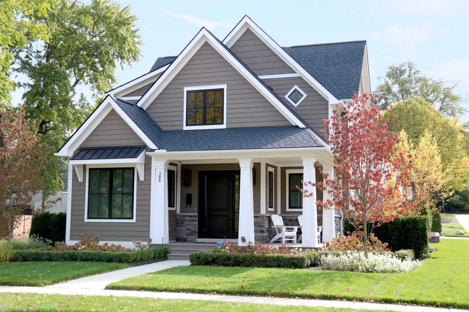 300 Terry St-Gray craftsman style house.